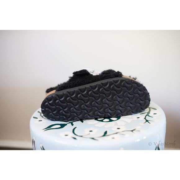 Papillio Arizona Teddy Shearling Birkenstock Sandals 37 N - Picture 4 of 5